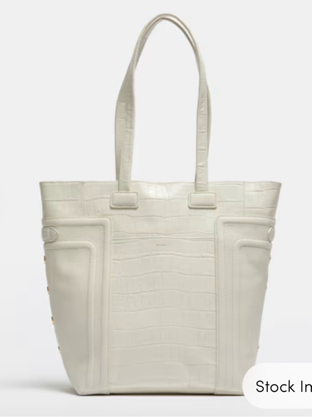 Hammitt Otis Tote Calla Lily Crocco / Brushed Hold